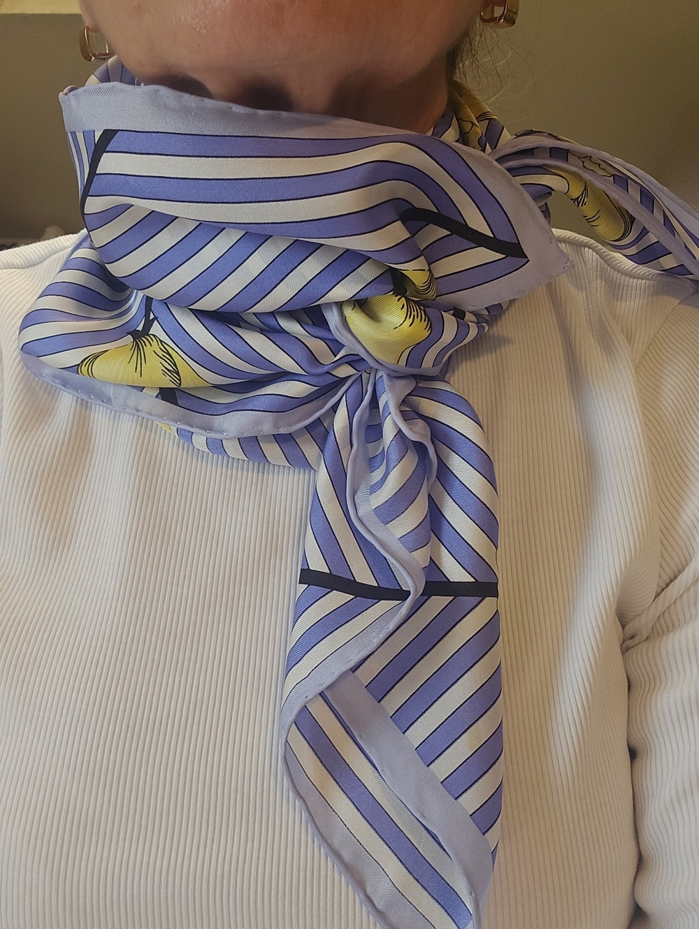 Talbots 100% Silk Scarf. 35" Square